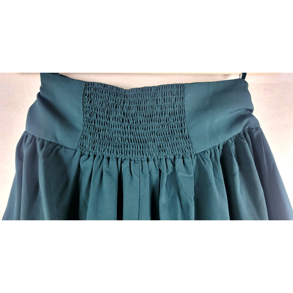 Scarlet Darkness Steampunk Gothic Maxi Skirt Women’s Small Teal Green Witchy - Picture 5 of 11